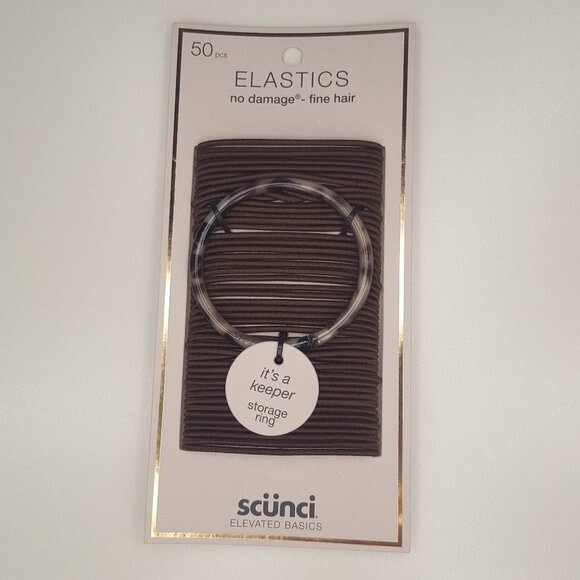 Scunci Brown Hair Elastics Variety SET NEW - Picture 3 of 4